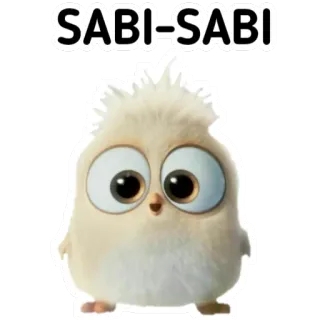 🙃 SABI-SABI pájaro, lindo, sabi-sabi, pegatina telegram sticker