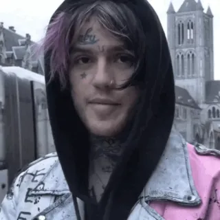 💙 Lil Peep Lil Peep, แร็ปเปอร์, นักดนตรี, ภาพเหมือน, นักร้อง telegram sticker