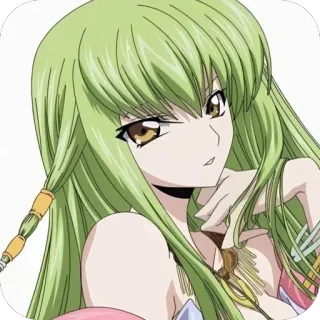 🫥 C.C. Code Geass whatsapp sticker