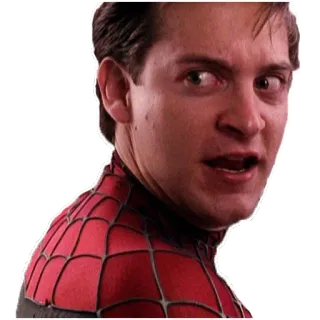 😦 Spider-Man Spider-Man, Mème, Tobey Maguire, Marvel, Film, Personnage, Drôle telegram sticker
