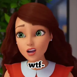 💗 wtf- dibujo animado, expresión, impactado, wtf telegram sticker