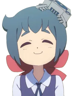 ☺️ Sucy Manbavaran Little Witch Academia Anime, Cartoon, Sucy, Little Witch Academia, Süß, Mädchen, Hexe whatsapp sticker