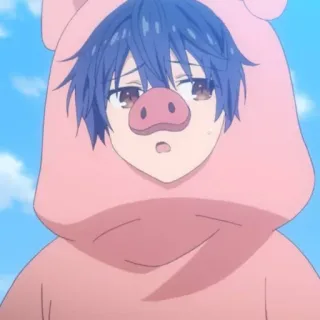 🐷 anime, pig, cosplay, cute, boy telegram sticker