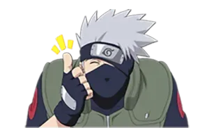🥷 Kakashi Naruto anime, manga, kakashi, naruto, thumbs up, ninja telegram sticker