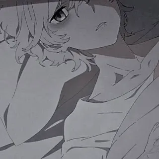 😔 Anime, Manga, Personnage, Illustration, Oeuvre d'art telegram sticker