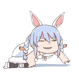 😁 Usada Pekora anime, vtuber, coelho, fofo, pekora, usada telegram sticker