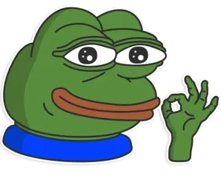 🐸 Pepe the Frog Pepe, 青蛙, 表情包, 网络迷因, 插图, 卡通 telegram sticker