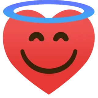 🌟 heart, emoji, love, angel, halo, cute telegram sticker