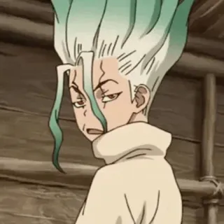⏱ Senku Ishigami Dr. Stone anime, senku, dr stone, manga, cartoon telegram sticker