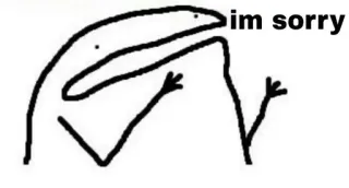 🙏 im sorry извинение, прости, милый, смешной, мем, Florkofcows, мультфильм whatsapp sticker