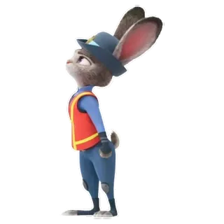 😤 Judy Hopps Zootopia bunny, police, cartoon, animal, officer, cop telegram sticker