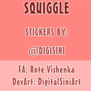 Squiggles - Beau Fox telegram stickers