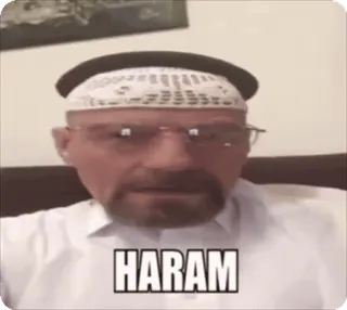 🚫 Walter White Breaking Bad HARAM telegram sticker
