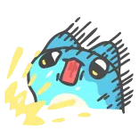 😮 kat, schattig, cartoon, dier telegram sticker