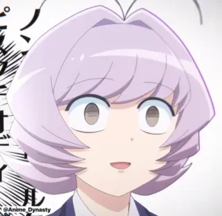 😐 Komi Shouko Komi Can't Communicate Anime, Meisje, Komi Can't Communicate, Komi Shouko, geschrokken, lief, Meme telegram sticker