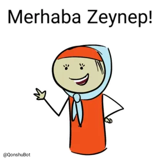 Bi insan ve Zeynep @Qonshubot telegram stickers