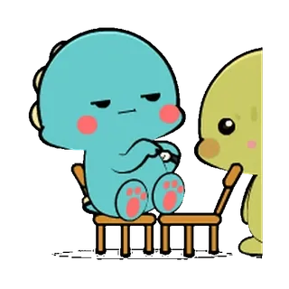 🦕 만화, 동물, 공룡, 귀여운, 일러스트, 애니메이션 whatsapp sticker