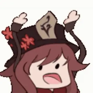 🥴 Hu Tao Genshin Impact Anime, Genshin Impact, Hu Tao, Videojuego, Dibujos animados, Chibi whatsapp sticker