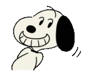 😁 Snoopy Peanuts 狗, 卡通, 花生漫画, 史努比, 漫画 whatsapp sticker