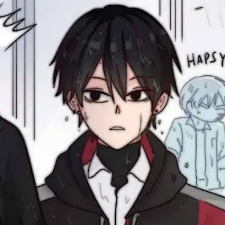 🐈‍⬛️ HAPSY Anime, Cartoon, Figur, Junge whatsapp sticker