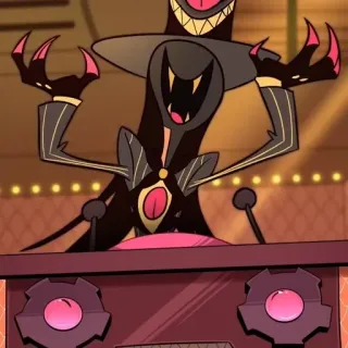 🌟 Sir Pentious Hazbin Hotel 뱀, 지배자, 악마, 만화, 애니메이션 telegram sticker