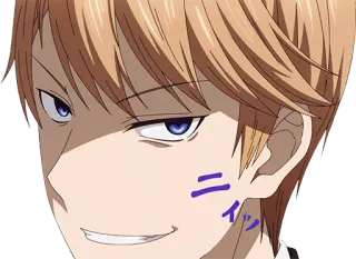 😈 ニイ Anime, Charakter, Grinsen telegram sticker