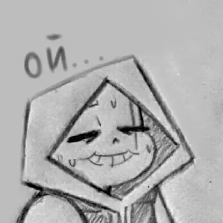 💦 Sans Undertale ой... sweat, nervous, skeleton, fanart, video game telegram sticker