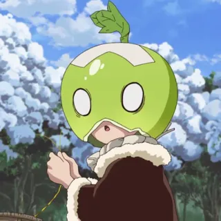 ⛰ Suika Dr. Stone anime, dr stone, suika, character, cute, funny telegram sticker
