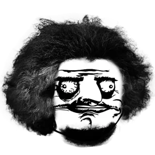 🙂 meme, rage comic, internet meme, funny, trollface telegram sticker