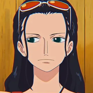 📚 Nico Robin One Piece anime, one piece, nico robin, character, cartoon whatsapp sticker