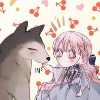 ⛲️ 텽 kartun, anjing, gadis, anime, kawaii, stiker telegram sticker