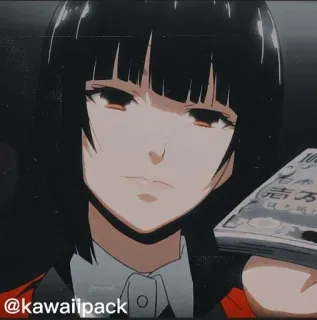 KAKEGURUI •  [ @Kawaiipack] whatsapp stickers