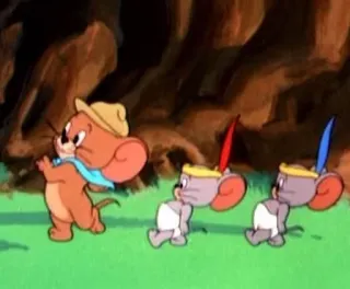 🚶‍♀️ Jerry Mouse Tom and Jerry cartoon, mouse, funny, animation telegram sticker