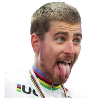 😋 自行车手, 运动, 搞笑, 舌头, 运动员, 表情包 telegram sticker