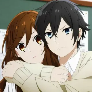 ✏️ Horimiya Anime, Romance, Escuela, Pareja telegram sticker