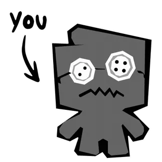 🤓 you illustration, autocollant, dessin animé, personnage telegram sticker