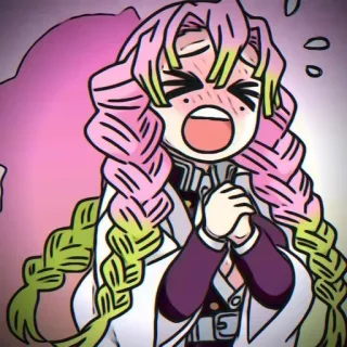 🍡 Mitsuri Kanroji Demon Slayer anime, manga, demon slayer, mitsuri kanroji, character, fanart telegram sticker