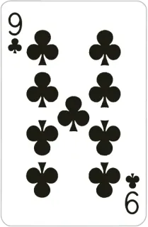 9⃣ naipes, tréboles, juego de cartas, nueve, palo telegram sticker