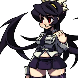 🌂 Filia Skullgirls Anime, Jeu vidéo, Filia, Skullgirls, Jeu de combat, Personnage animé telegram sticker