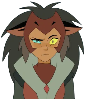 🤨 Catra She-Ra and the Princesses of Power animated, catgirl, science fiction, fantasy, Netflix, Catra telegram sticker