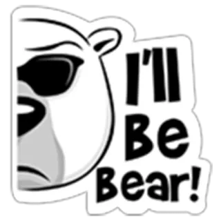 Bear with me telegram stickers