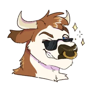 😎 bull telegram sticker