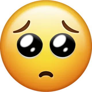 🥺 Emoji, Traurig, Weinend, Verärgert, Gesicht, Ausdruck whatsapp sticker