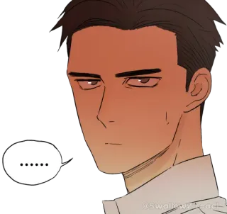 😳 ...... hombre, personaje, expresión, bocadillo, pensativo telegram sticker
