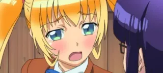 😔 Anime, Ragazza, Bionda, Studentessa telegram sticker