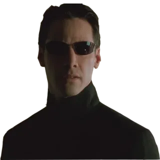 😐 Neo The Matrix Neo, Matrix, Keanu Reeves, Science-Fiction whatsapp sticker