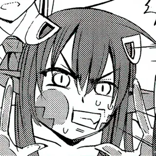 🐍 Anime, Manga, Cartone animato, Fumetto, Arrabbiato, Espressione telegram sticker