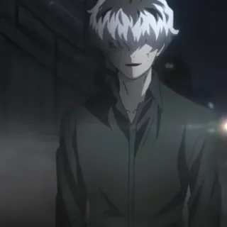 😀 Ken Kaneki Tokyo Ghoul Аниме, Гуль, Кен Канеки, Темный, Ужасы telegram sticker
