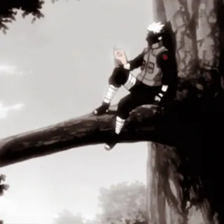 🙃 Kakashi Naruto Anime, Ninja, Kakashi, Lecture, Arbre telegram sticker