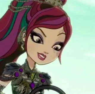 ☺️ Raven Queen Ever After High Мультфильм, Подросток, Девушка, Принцесса, Магия telegram sticker